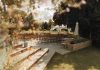 How Hong Kong Hosts Celebrate Milestones In Style A view of an outdoor wedding venue from a window